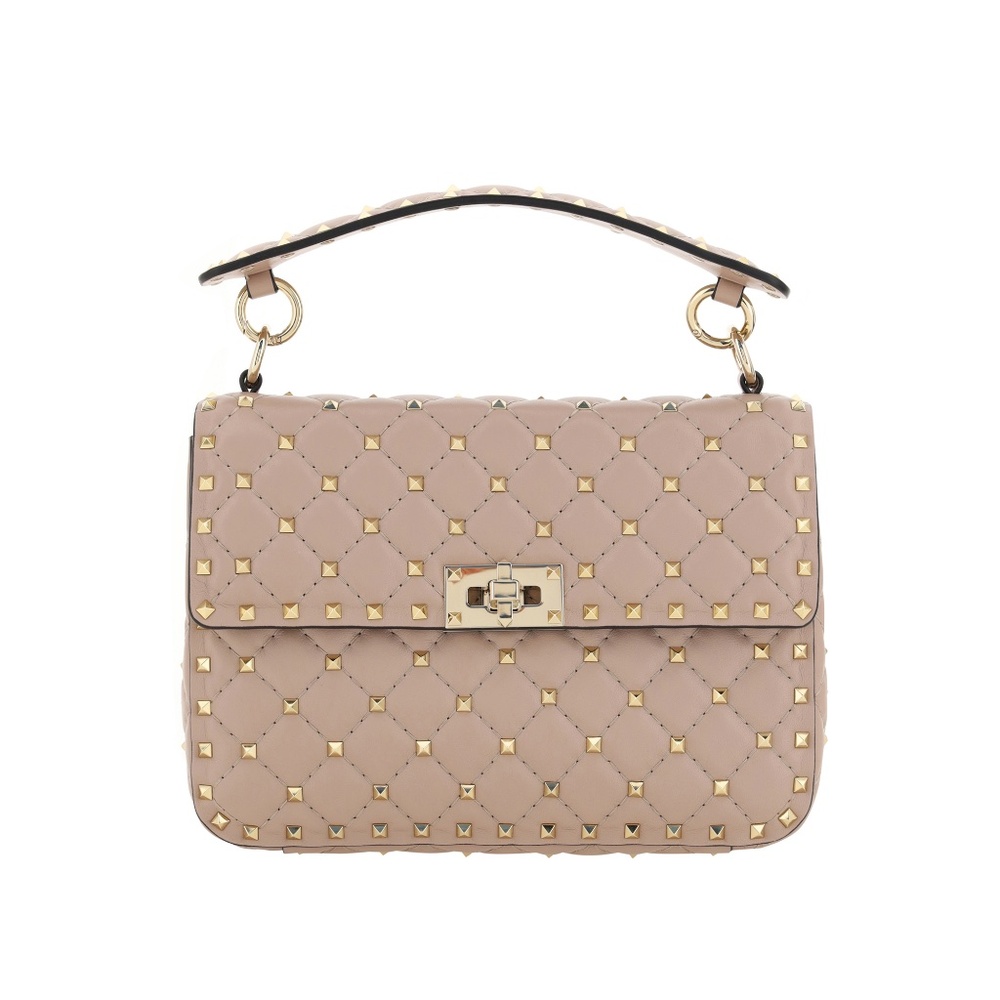 NEW VALENTINO GARAVANI Rockstud Spike Leather Shoulder Bag